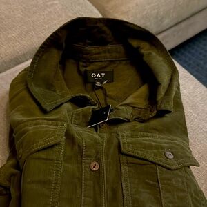 NWT Oat New York Women’s Long Sleeve Denim Collar Shirt Dress